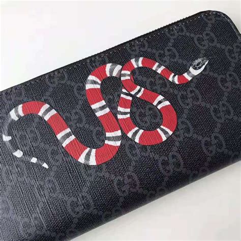 gucci belt with snake|gucci kingsnake wallet black.